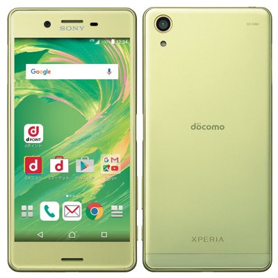 「非常に良い」SONY SIMロック解除済 docomo Xperia X Performance SO-04H LimeGold(中古品) 10,687円