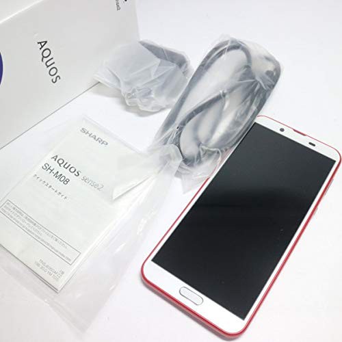 シャープ AQUOS sense2 SH-M08 カーディナルレッド 5.5インチ SIMフリース (中古品)その他スマホ・タブレット・モバイル通信