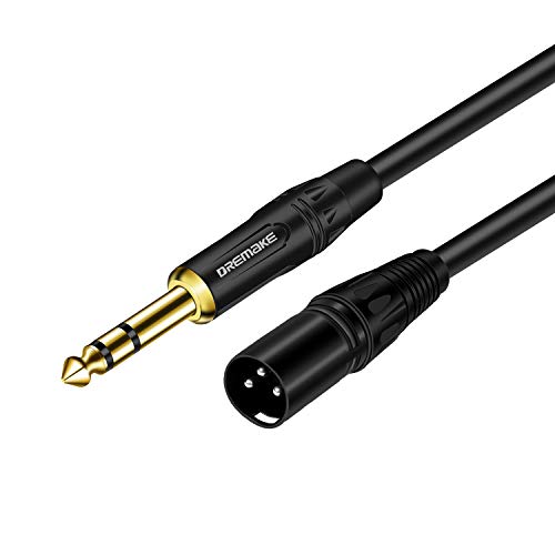 「人並み外れたに好いたらしい」6.35 粍 1/4in TRS牡からXLRオスオーディオステレオマイクケーブル -(中古品)