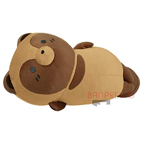 「ほぼ新品」タヌキとキツネ めちゃでかぬいぐるみタヌキ ~涼しげな昼さがり~ 全1種(中古品)