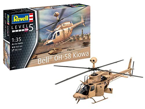 ドイツレベル 1/35 アメリカ陸軍 OH-58 カイオワ プラモデル 03871(中古品)