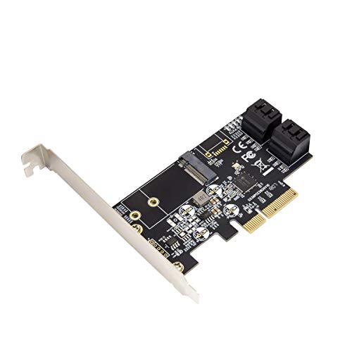 「非常に良い」内蔵 4ポート ノンレイド SATA III 6GB/S M.2 B-Key 22x42 Pci-E X4コント (中古品)