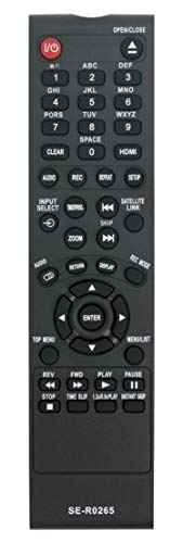 「ほぼ新品」SE-R0265 交換用リモコン 東芝DVDビデオレコーダー DR410 DFTV200 DKR10 DK(中古品)