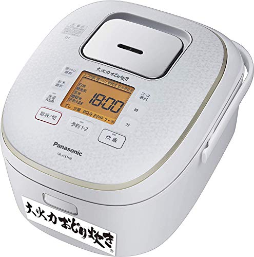 「未使用品」パナソニック 炊飯器 1升 IH式 大火力おどり炊き スノーホワイト SR-HX189-(中古品)