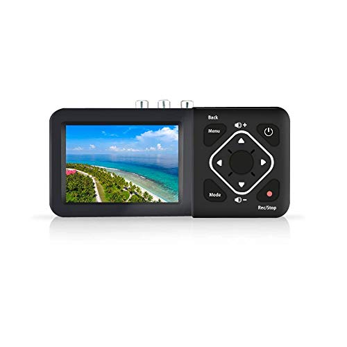 液晶搭載ビデオレコーダー（ダビング機器） コンポジット/S-Video対応 3.5インチ液晶搭載レコーダー 簡単ビデオ