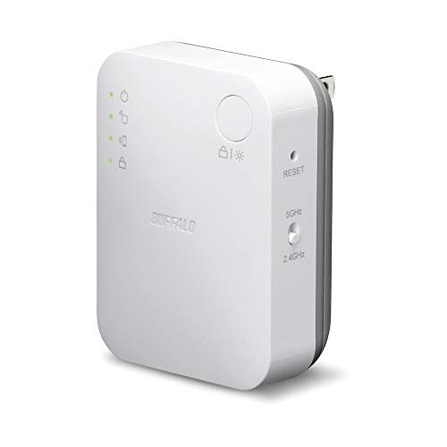 「ほぼ新品」バッファロー WiFi 無線LAN 中継機 Wi-Fi5 11ac 433+300Mbps コンセント直 (中古品)