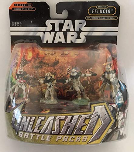 「非常に良い」STAR WARS バトルパック クローンコマンダー327TH部隊セット(中古品)