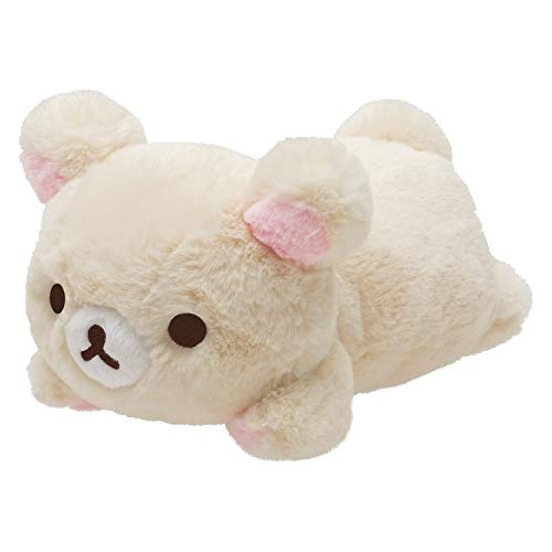 「ほぼ新品」リラックマ 「リラックマ meets チャイロイコグマ」 　うつぶせぬいぐるみ (中古品)