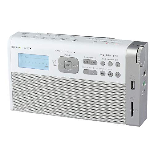 東芝 ワイドFM/AMラジオ（ホワイト）TOSHIBA TY-RHR1-W(中古品)