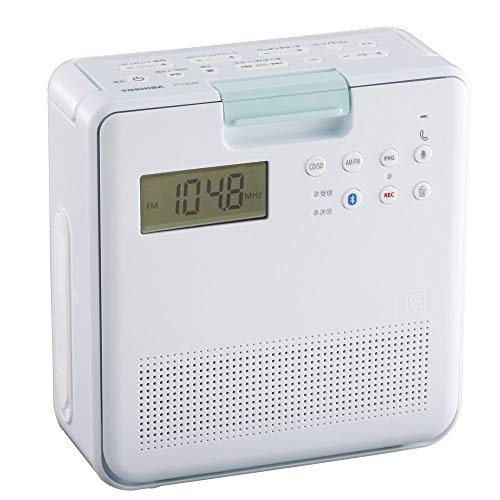 「ほぼ新品」東芝 防水CDラジオ（ホワイト）TOSHIBA TY-CB100-W(中古品)