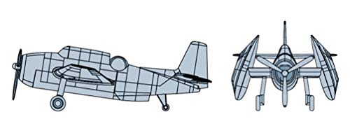 「ほぼ新品」トランペッター 1/350 アメリカ海軍 TBF アベンジャー 4機入 塗装済みプラ (中古品)