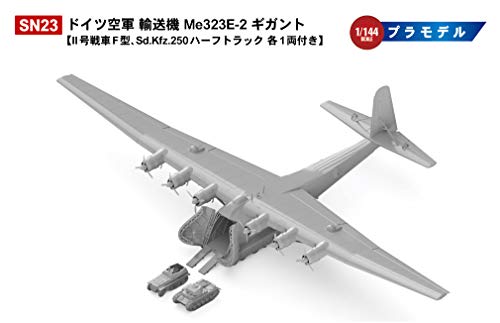 「ほぼ新品」ピットロード 1/144 SNシリーズ ドイツ空軍 輸送機 Me323E-2 ギガント プラ(中古品)