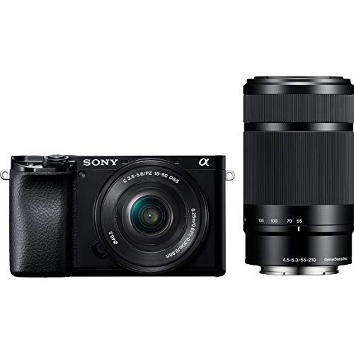 ソニー ミラーレス一眼 α6100 ダブルズームレンズキット ブラック ILCE-61(中古品)