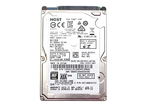 「ほぼ新品」HGST 1TB HDD 7.2K RPM 2.5インチ 6Gb/s SATA ハードディスクドライブ モデ(中古品)