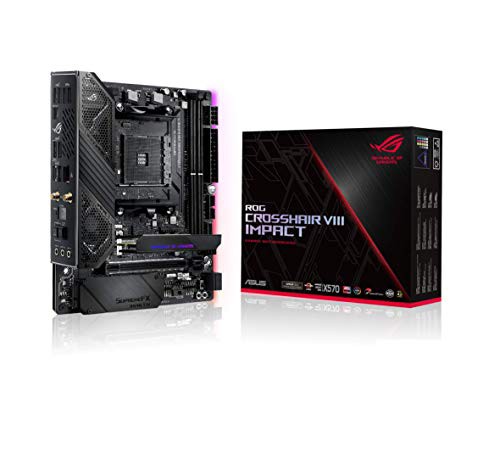 ASUS AMD X570 搭載 AM4対応 マザーボード ROG CROSSHAIR VIII IMPACT （ m(中古品)