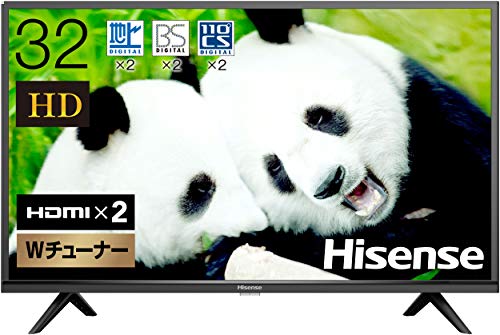 ハイセンス 32V型 ハイビジョン 液晶 テレビ 32H38E ダブルチューナー 外付(中古品)