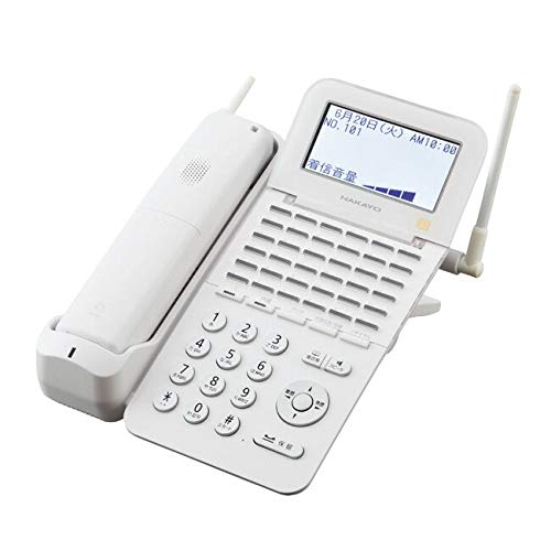 ナカヨ NYC-Si 36ボタンディジタルハンドルコードレス電話機(W) 白 NYC-36S(中古品)