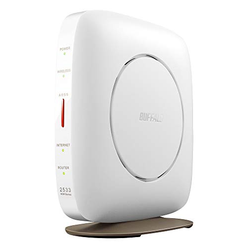 BUFFALO WiFi 無線LAN ルーター WSR-A2533DHP3-WH 11ac ac2600 1733+800Mbp(中古品)