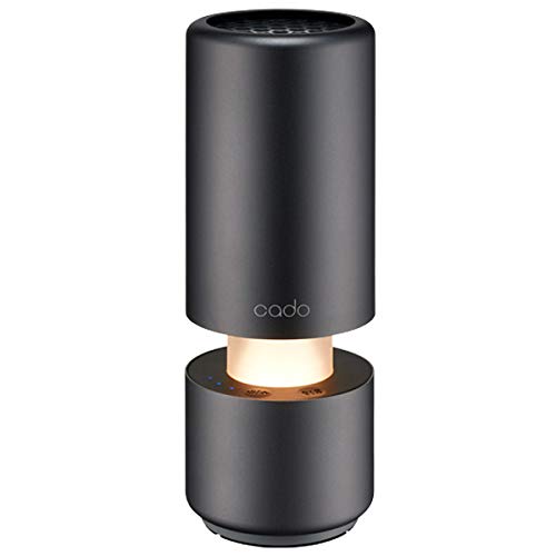 カドー ポータブル空気清浄機 LEAF-Portable モルタル ブラック MP-C30-BK(中古品)