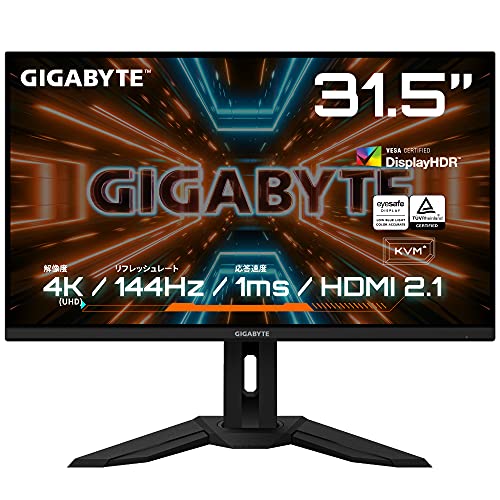 「未使用品」ゲーミングモニター GIGABYTE M32U Gaming Monitor(31.5型/UHD(4K)/ 平面モ(中古品)