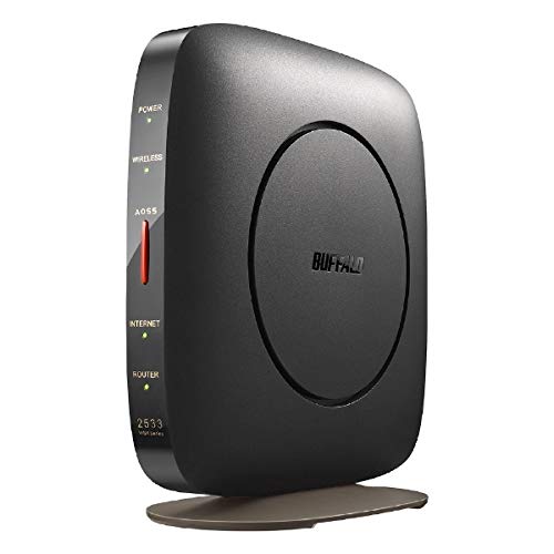 「未使用品」バッファロー WSR-2533DHP3-BK 無線LAN親機 11ac/n/a/g/b 1733+800Mbps ブ (中古品)