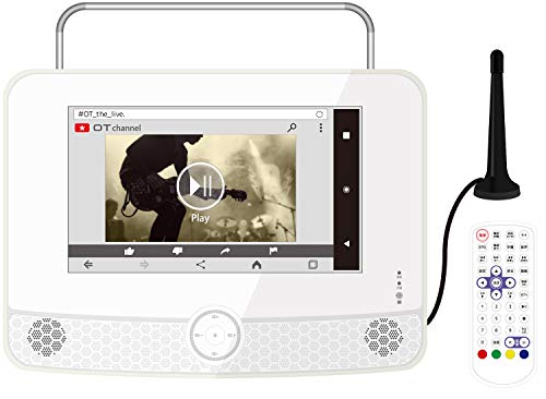 OVERTIME ミラーリング搭載 9インチ 防水 ポータブルテレビ OT-WPT90AK(中古品)