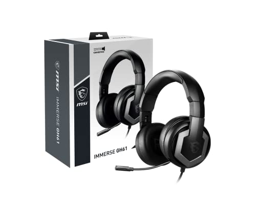 「ほぼ新品」MSI Immerse GH61 ゲーミングヘッドセット SP955(中古品)