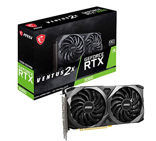 MSI GeForce RTX 3060 VENTUS 2X 12G OC グラフィックスボード VD7553(中古品)