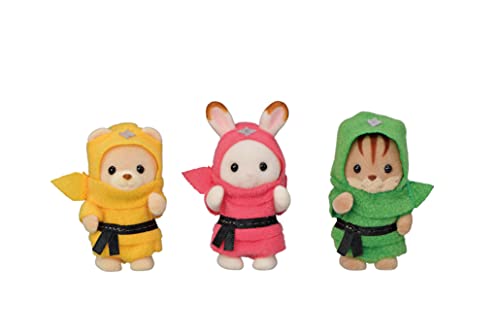 「ほぼ新品」シルバニファミリー 赤ちゃん忍者トリオ C-66(中古品)