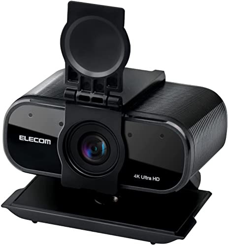 エレコム Webカメラ 4K対応 830万画素 5倍デジタルオートズーム機能 