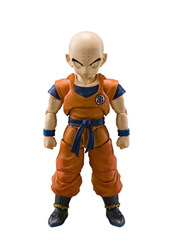 「非常に良い」S.H.フィギュアーツ ドラゴンボールZ クリリン-地球人最強の男- 約115mm PV(中古品)