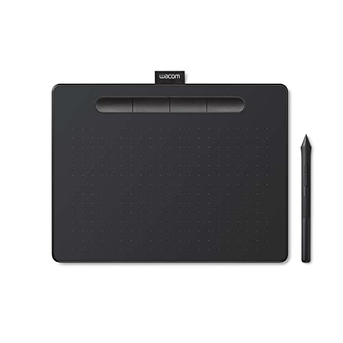 ワコム ペンタブレット Wacom Intuos Medium ベーシックお絵かきソフトウ (中古品)