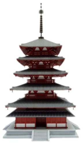 Amazon | フジミ模型 1/150 建物シリーズNo.2 法隆寺 五重塔 建