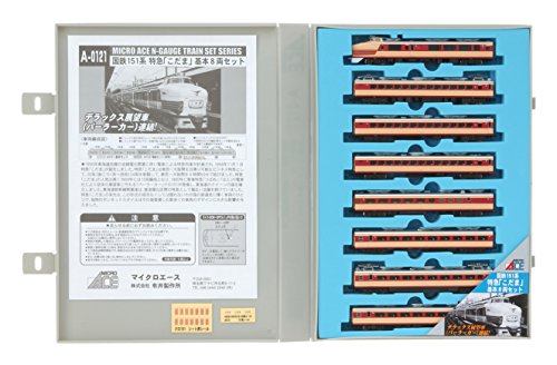 マイクロエース Nゲージ 151系特急こだま基本8両セット A0121 鉄道模型 電 (未使用品)