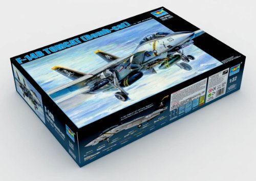 トランペッター 1/32 F-14B トムキャット ジョリー・ロジャース プラモデル(未使用品)