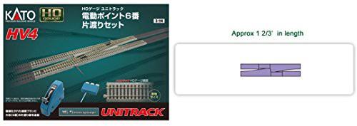 KATO HOゲージ HV-4 電動ポイント6 番片渡りセット 3-114 鉄道模型 レール (未使用品)