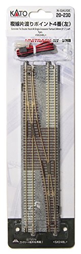 KATO Nゲージ 複線片渡りポイント4番 左 20-230 鉄道模型用品(未使用品)の通販は 6,670円