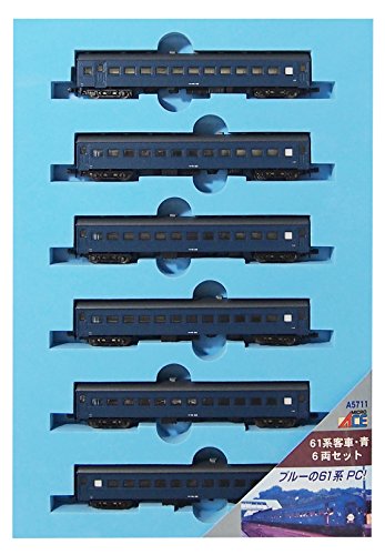 マイクロエース Nゲージ 61系客車・青 6両セット A5711 鉄道模型 客車(未使用品)