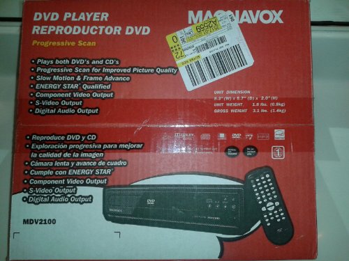 Magnavox Mdv2100/f7 Dvd Player W/progessive Scan Zoom (中古品)