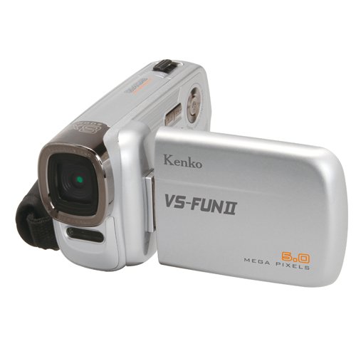 「ほぼ新品」Kenko デジタルビデオカメラ VS-FUNII 508万画素 シルバー VS-FUN2(中古品)