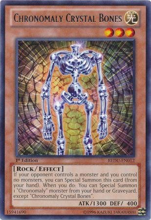 「ほぼ新品」遊戯王 英語版 Chronomaly Crystal Bones (REDU-EN012) - Return(中古品)