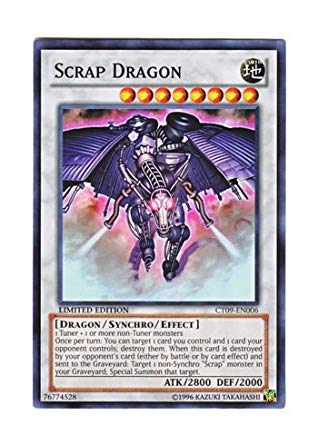 「ほぼ新品」遊戯王 英語版 CT09-EN006 Scrap Dragon スクラップ・ドラゴン (スーパーレア) Li(中古品)