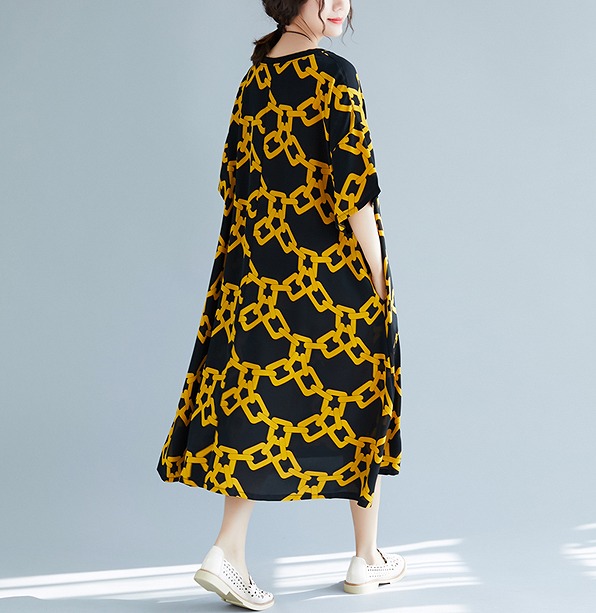 大きいサイズ レディース 半袖ワンピース ポケット チェーン クロス シフォンワンピース 大人体型 M L Ll 3l 4l 5l 6l 取寄 Ssの通販はau Pay マーケット Poporarino