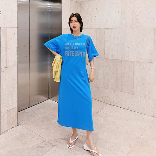 大きいサイズ レディース 夏服 大人カジュアル ロング ワンピース プリント 裾スリット ゆる プラスサイズ おおきい 40代 50代 30代 の通販はau Pay マーケット Poporarino