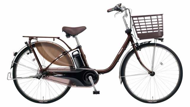 カバー付 パナソニック ビビ・MX BE-FM631T チョコブラウン 26インチ  電動アシスト自転車 12A（大）ぱ2023年モデルビビMX