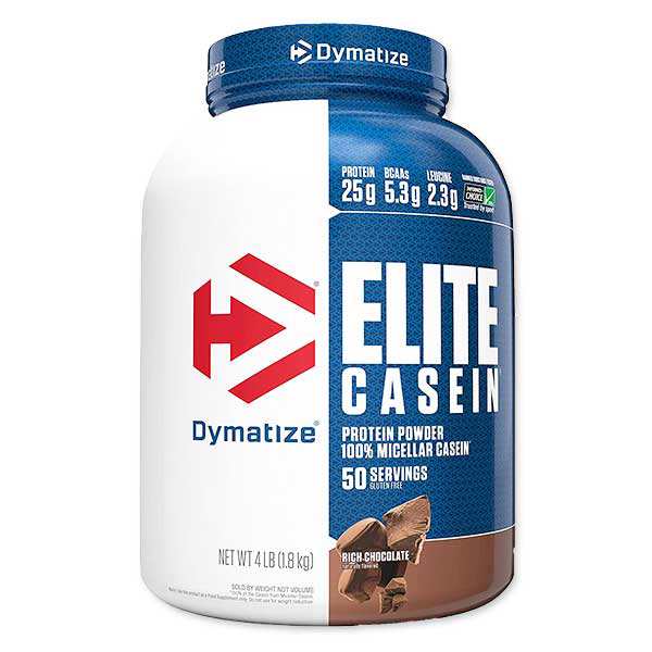 ダイマタイズ エリート カゼインプロテイン リッチチョコレート味 4lb 1.8kg 約50回分 Dymatize Elite Casein Rich Chocolate カゼインプ