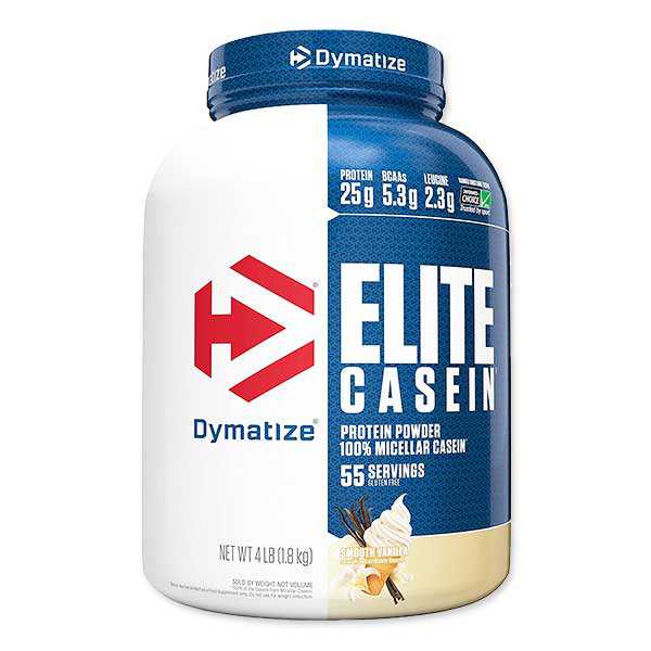 ダイマタイズ エリート カゼインプロテイン スムースバニラ味 4lb 1.8kg 約55回分 Dymatize Elite Casein Smooth Vanilla カゼインプロテ