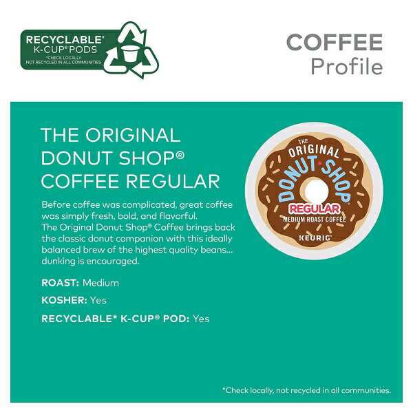 元のドーナツショップRegular Keurig single-serve k-cupポッド　並行輸入品