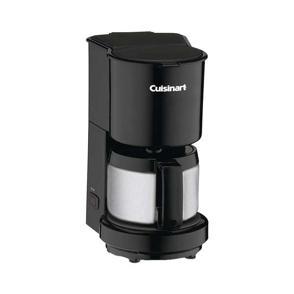 クイジナート コーヒーメーカー ステンレスデカンタ付き 4カップ ブラック 黒 Cuisinart Coffeemaker with Stainless Steel Carafe DCC-4