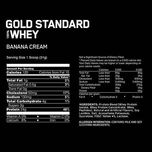 オプティマム ゴールドスタンダード 100％ ホエイ プロテイン バナナクリーム味 2.27kg Optimum Nutrition オプティマム  ニュートリショ｜au PAY マーケット